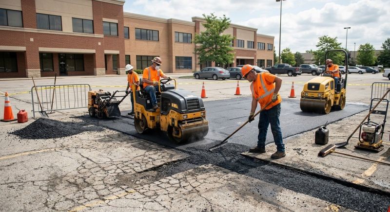 Asphalt Parking Lot Repair in Palm Springs, CA