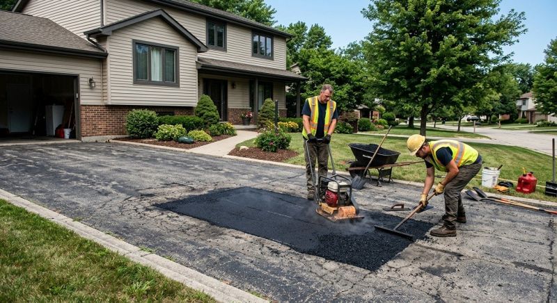 Blacktop Driveway Repair in Little Rock, AR