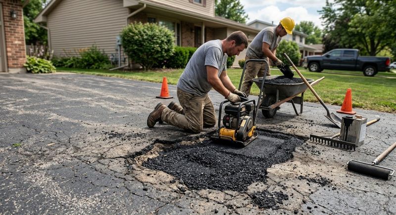 Blacktop Driveway Repair in Little Rock, AR