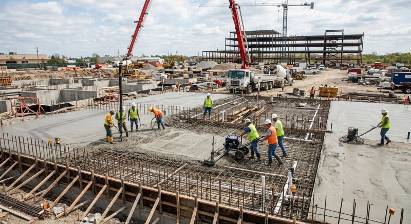 Commercial Slab Installation in Franklin, TN